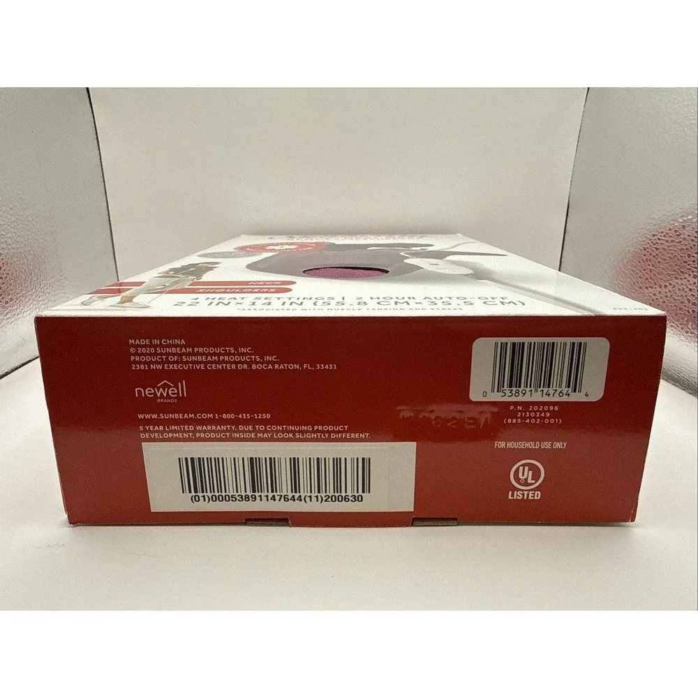 Sunbeam Renue Heat Wrap for Neck/Shoulders Spread Heat 22